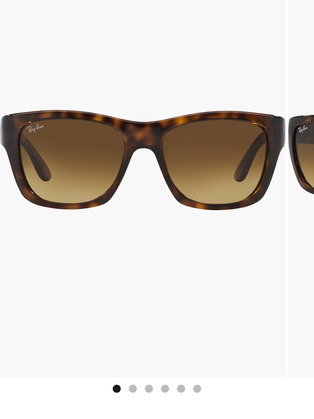 Ray-Ban Unisex Wayfarer 53MM Tortoiseshell Frame Sunglasses polarized - Picture 2 of 6